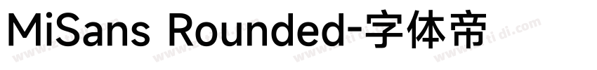 MiSans Rounded字体转换